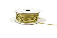 Load image into Gallery viewer, 1.2mm Round Elastic Lurex Metallic Cord Berisfords Red Green Gold Silver