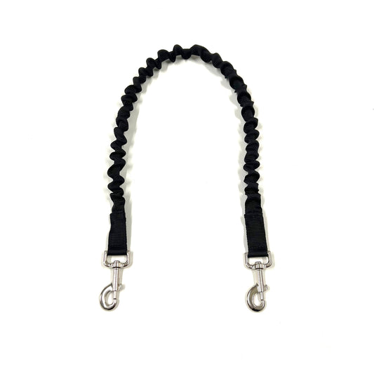 Double Ended Bungee Dog Lead 80cm Long Shock Absorb Extension With Swivel Trigger Clip Each End