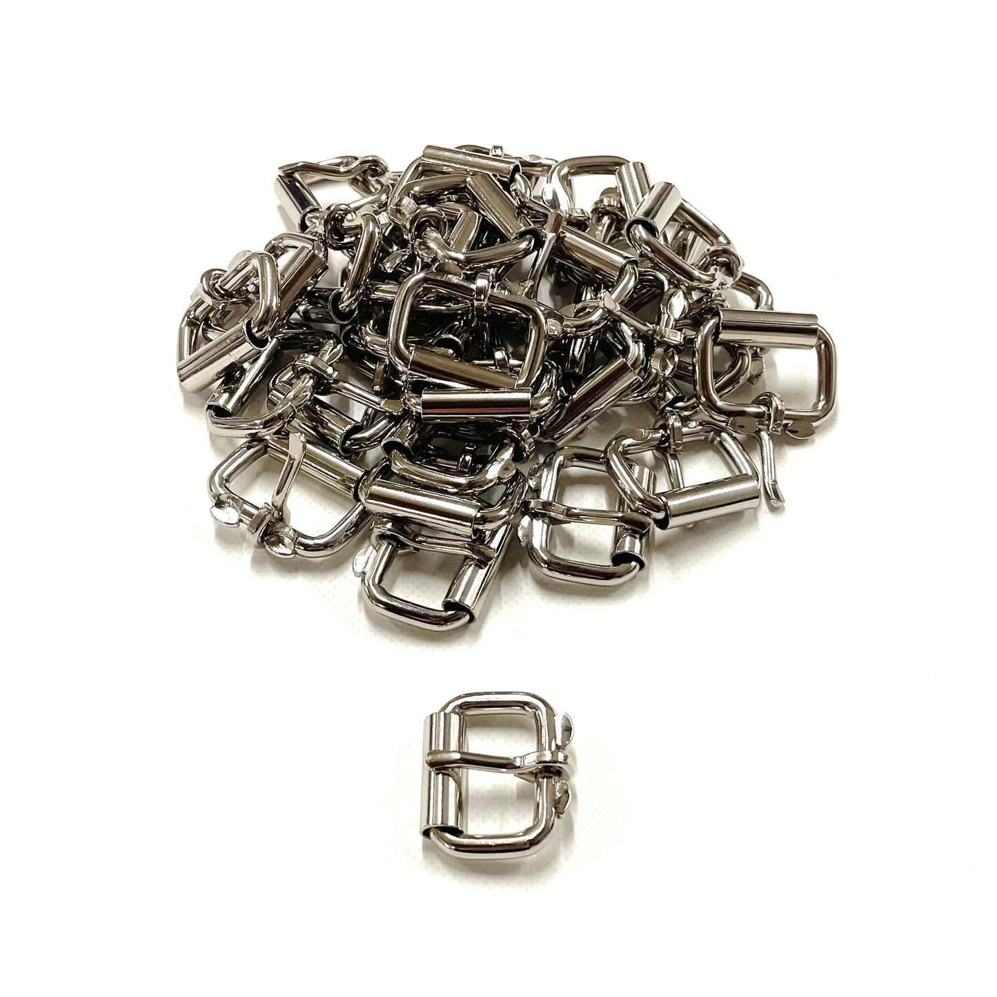 Single Roller Buckle Heavy Duty 25mm 38mm Handbag Belt Buckles Nickel Plated