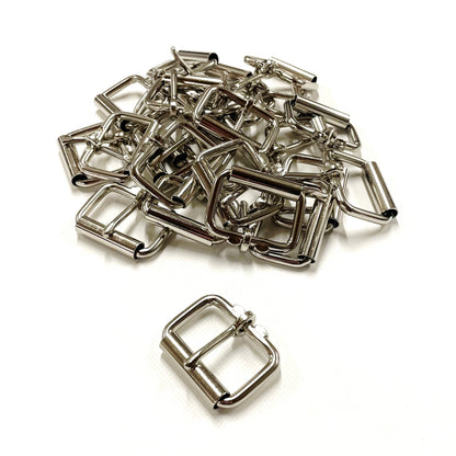 Single Roller Buckle Heavy Duty 25mm 38mm Handbag Belt Buckles Nickel Plated