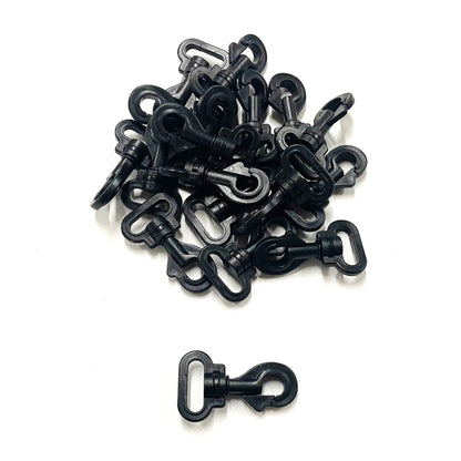 Plastic Swivel Trigger Hook Snap Clip 25mm 38mm Dog Leads Webbing Straps Bags