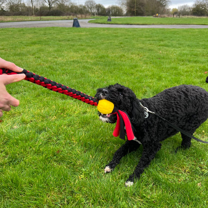 Dog Tug Toy With Ball Handmade Strong Fleece Tug Toys For Small Medium Large Dogs
