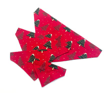 Load image into Gallery viewer, Christmas Dog Bandanas 5 Festive Designs In 4 Sizes 100% Cotton