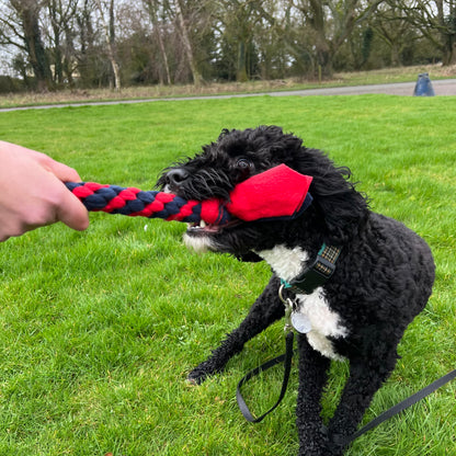 Dog Bone Tug Toys Handmade Strong Fleece Tug Toys For Small Medium Large Dogs
