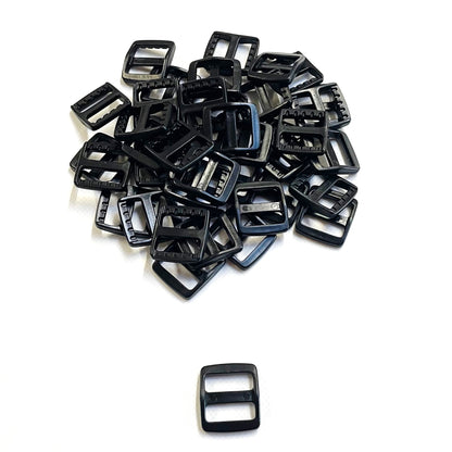 Plastic 3 Bar Slides Wide For Bags Handles Leads Straps 13mm 16mm 20mm 25mm