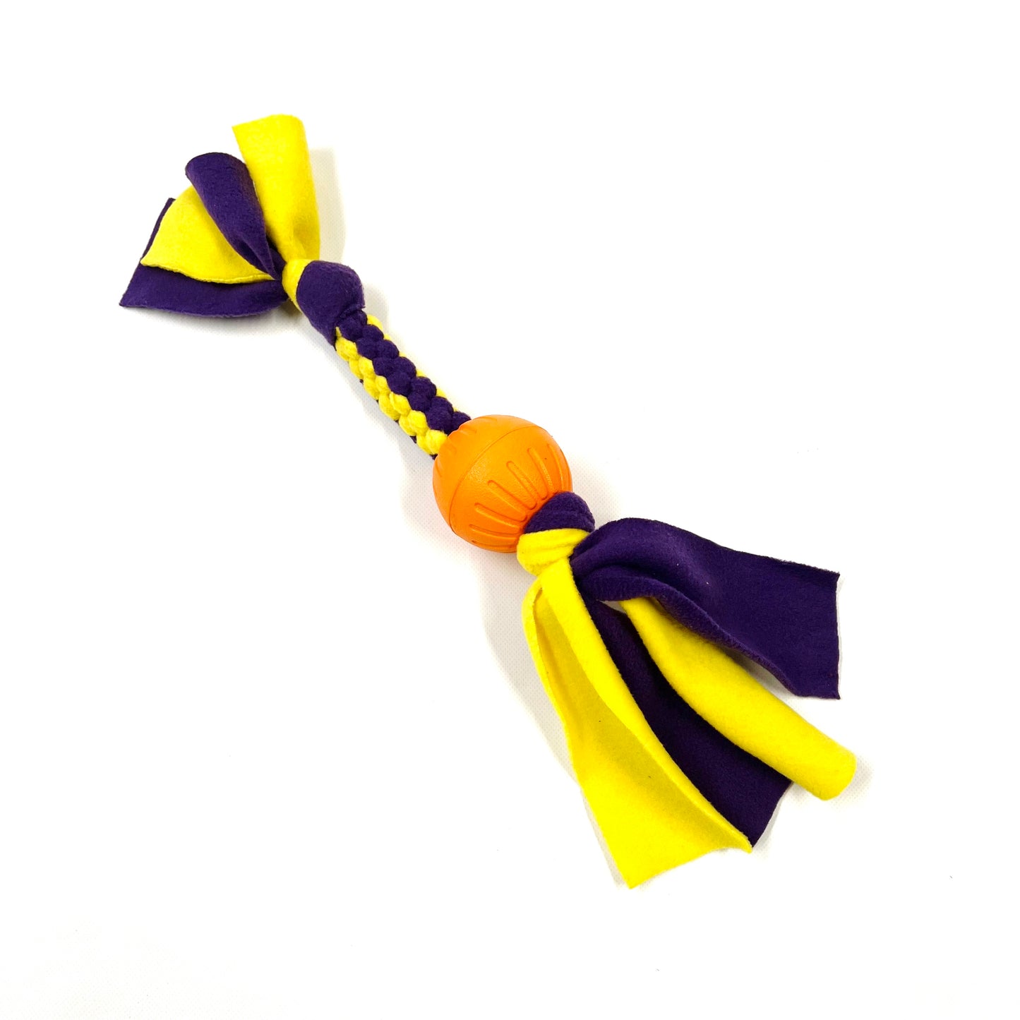 Dog Tug Toy With Ball Handmade Strong Fleece Tug Toys For Small Medium Large Dogs