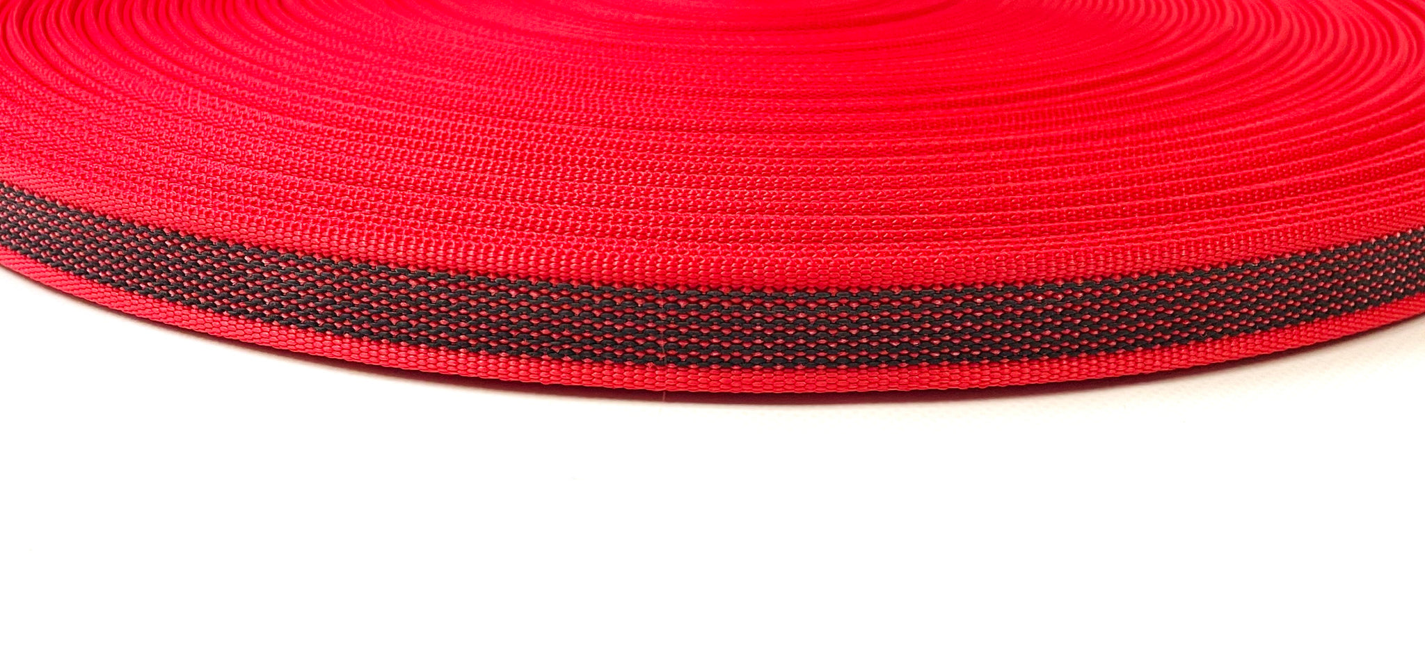 Polypropylene Webbing With Rubber Grip Tracer For Slip Resistance 16mm ...