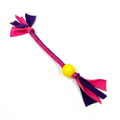 Dog Tug Toy With Ball Handmade Strong Fleece Tug Toys For Small Medium Large Dogs