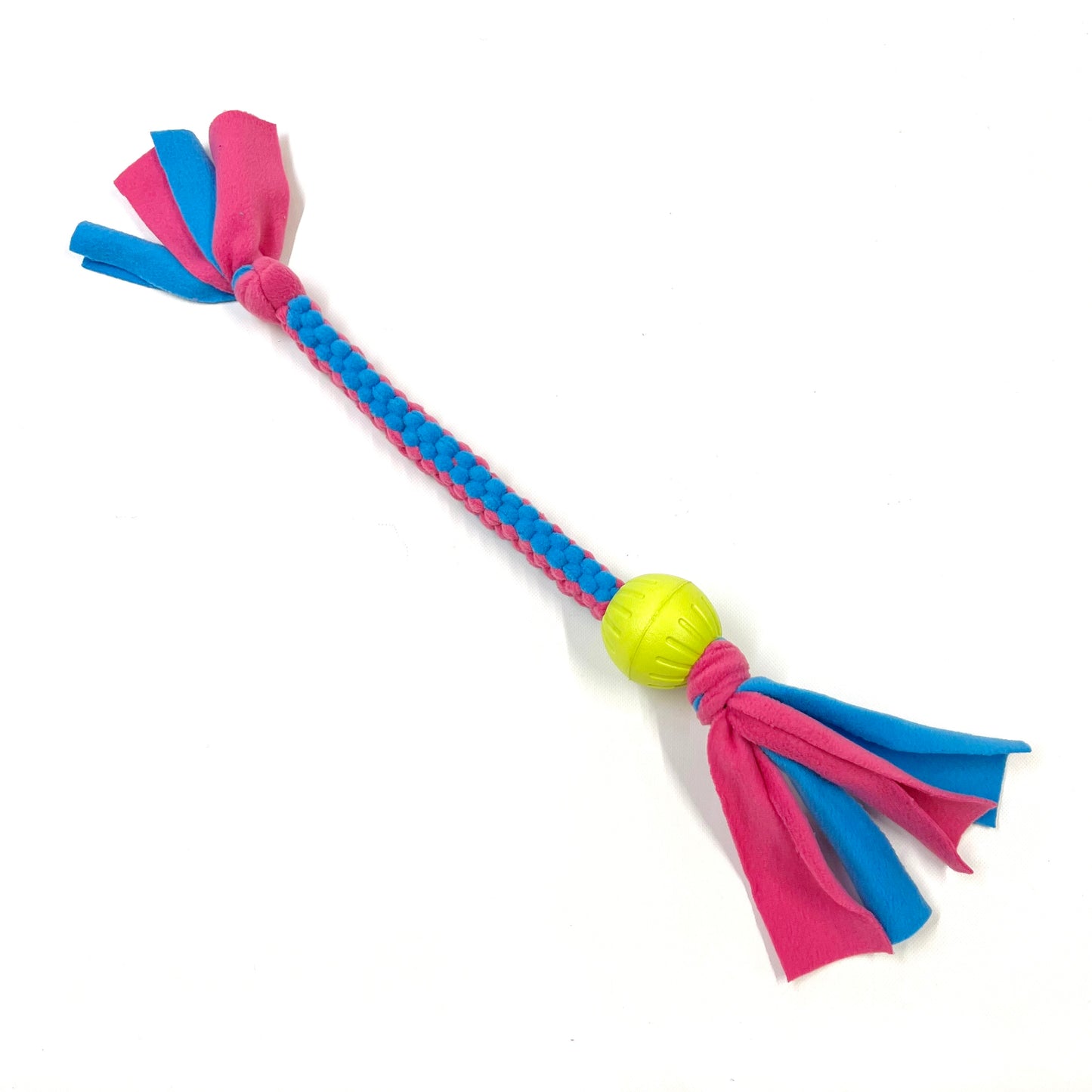 Dog Tug Toy With Ball Handmade Strong Fleece Tug Toys For Small Medium Large Dogs