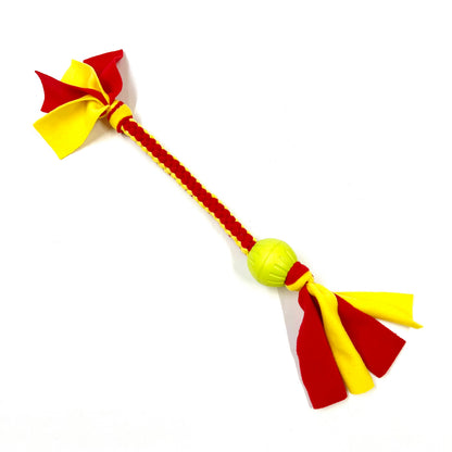 Dog Tug Toy With Ball Handmade Strong Fleece Tug Toys For Small Medium Large Dogs
