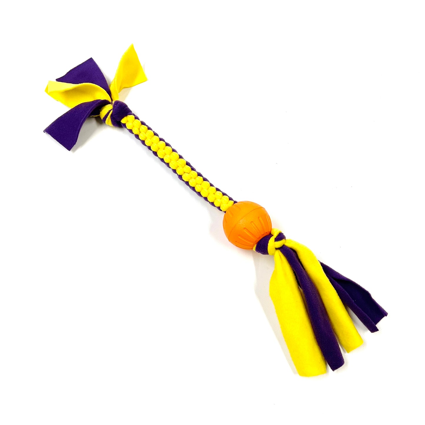 Dog Tug Toy With Ball Handmade Strong Fleece Tug Toys For Small Medium Large Dogs