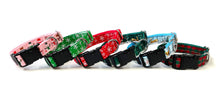 Load image into Gallery viewer, Christmas Dog Collars Adjustable 25mm Wide In Various Designs Small Medium Large