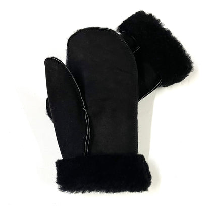100% Genuine Sheepskin Mittens Mens Ladies Gloves Various Colours Made In The UK