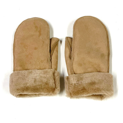 100% Genuine Sheepskin Mittens Mens Ladies Gloves Various Colours Made In The UK