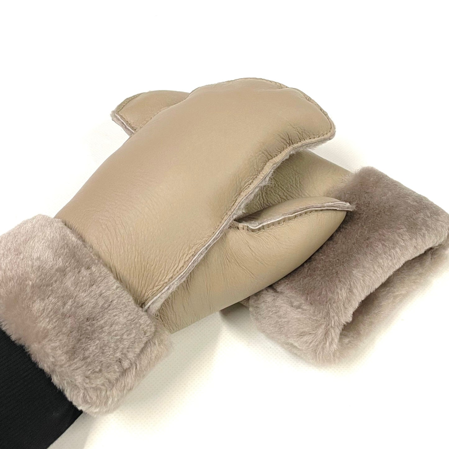 100% Genuine Sheepskin Mittens Mens Ladies Gloves Various Colours Made In The UK