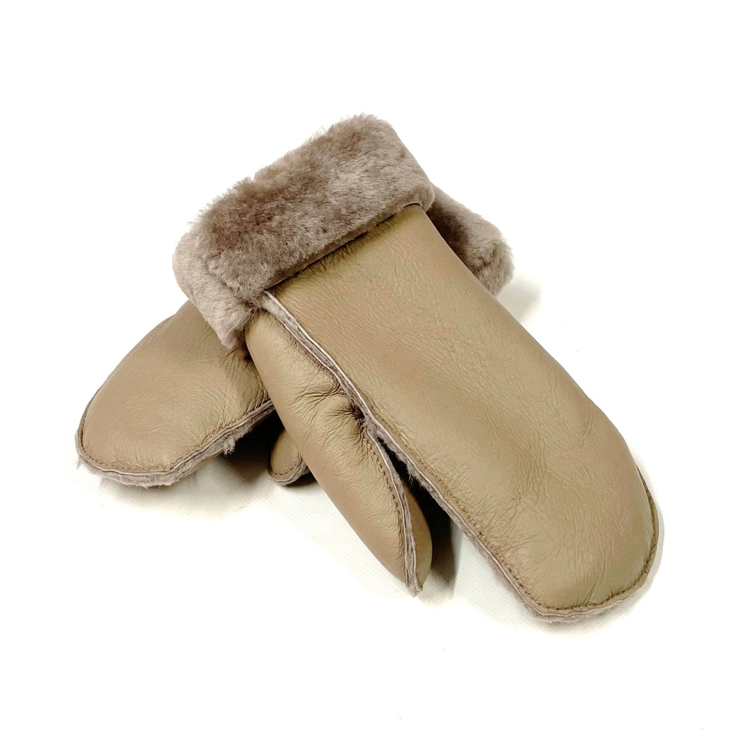 100% Genuine Sheepskin Mittens Mens Ladies Gloves Various Colours Made In The UK