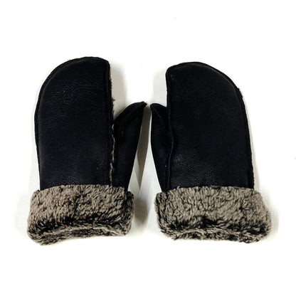 100% Genuine Sheepskin Mittens Mens Ladies Gloves Various Colours Made In The UK