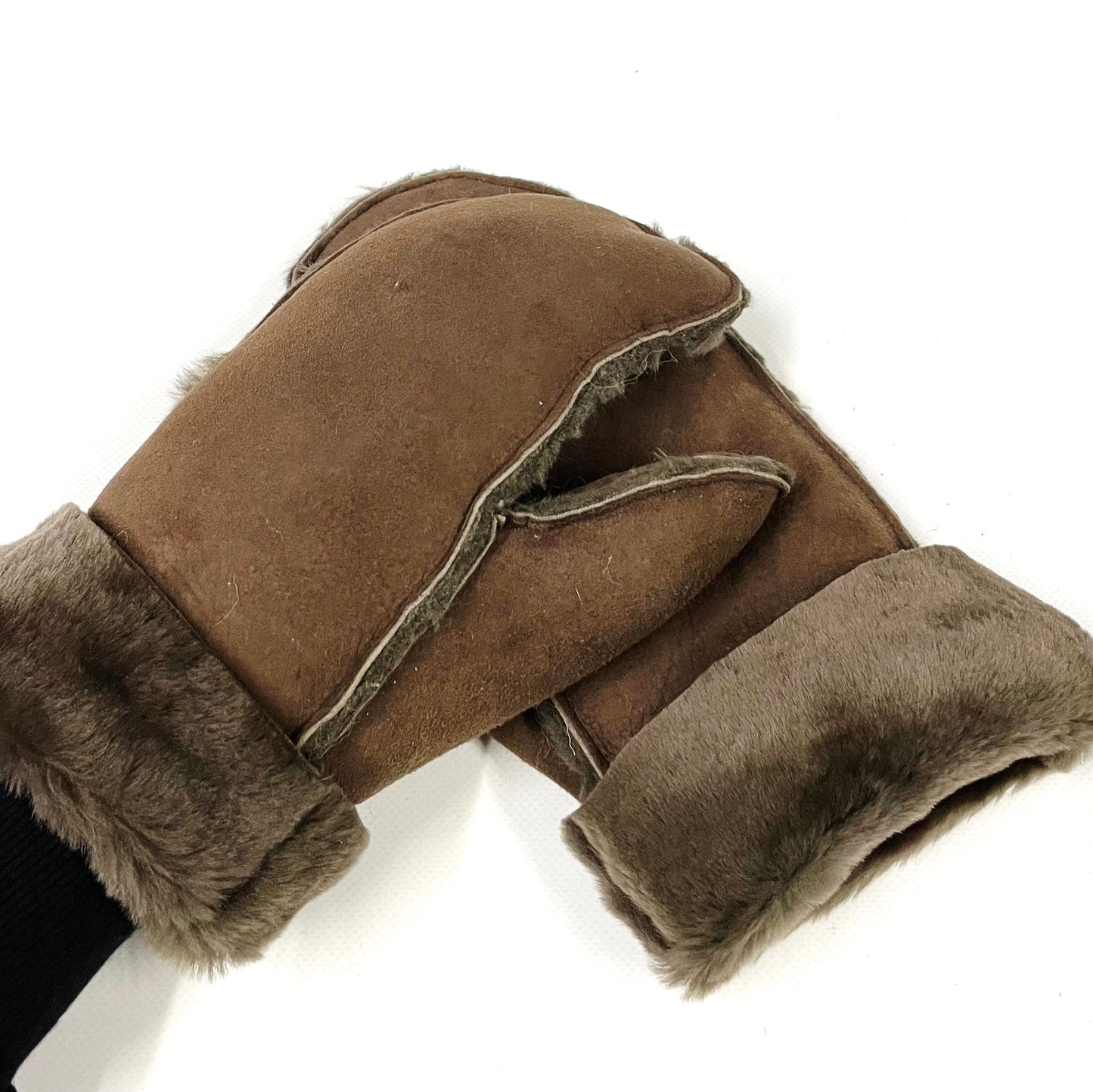 100% Genuine Sheepskin Mittens Mens Ladies Gloves Various Colours Made In The UK
