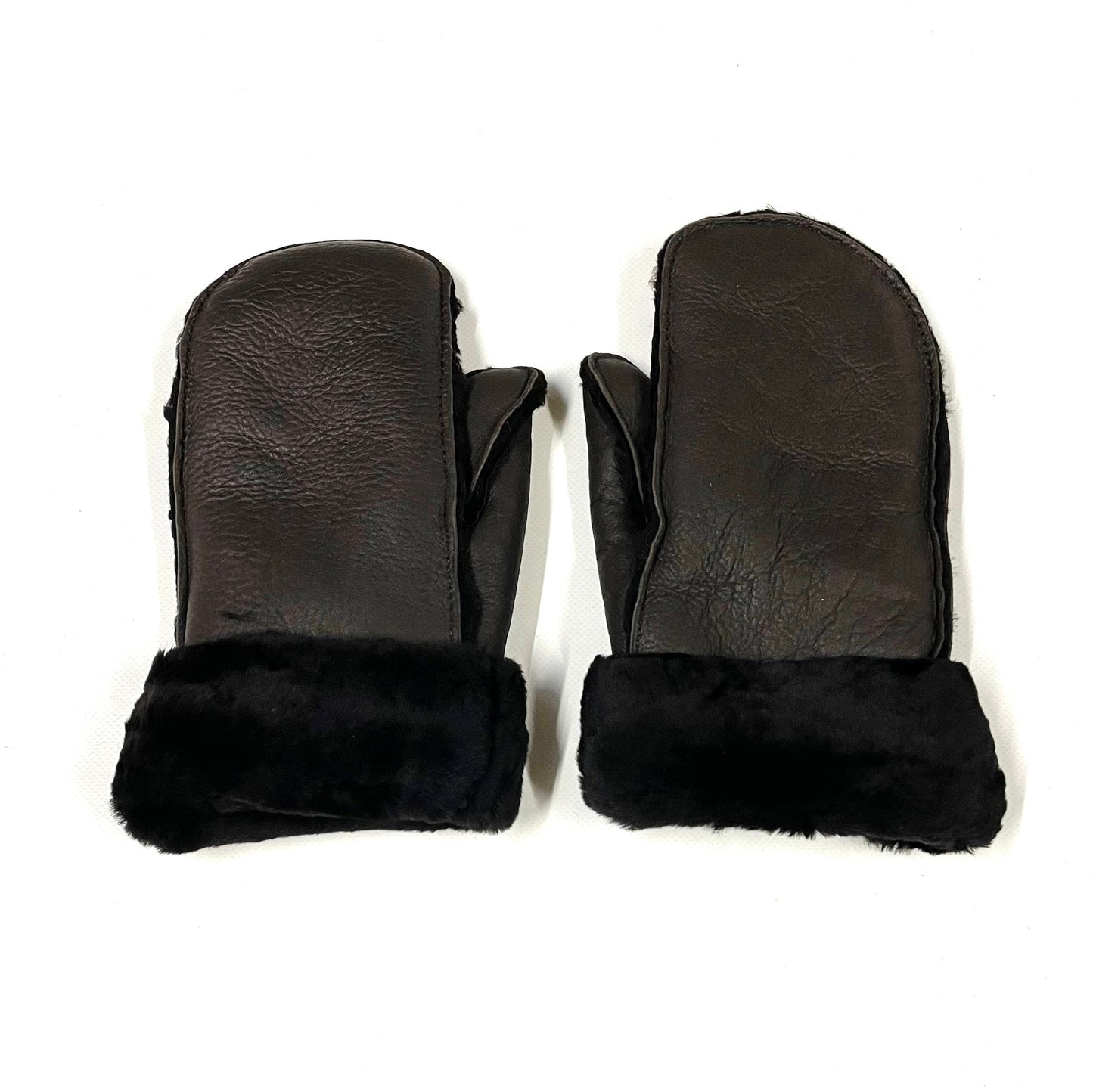 100% Genuine Sheepskin Mittens Mens Ladies Gloves Various Colours Made In The UK