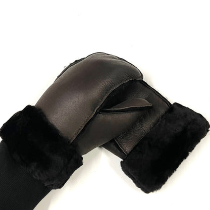100% Genuine Sheepskin Mittens Mens Ladies Gloves Various Colours Made In The UK