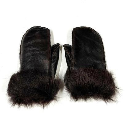 100% Genuine Sheepskin Mittens Mens Ladies Gloves Various Colours Made In The UK
