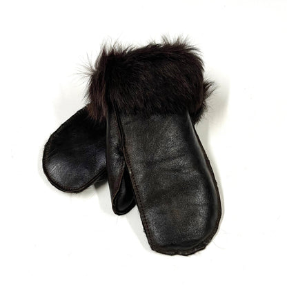 100% Genuine Sheepskin Mittens Mens Ladies Gloves Various Colours Made In The UK