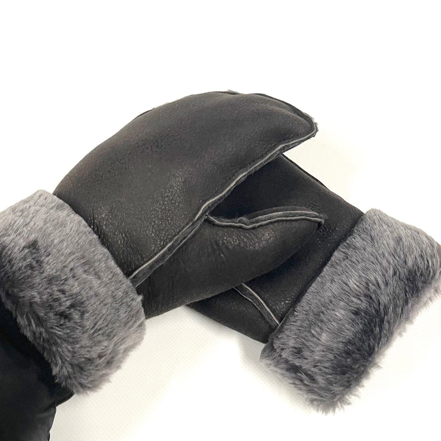 100% Genuine Sheepskin Mittens Mens Ladies Gloves Various Colours Made In The UK