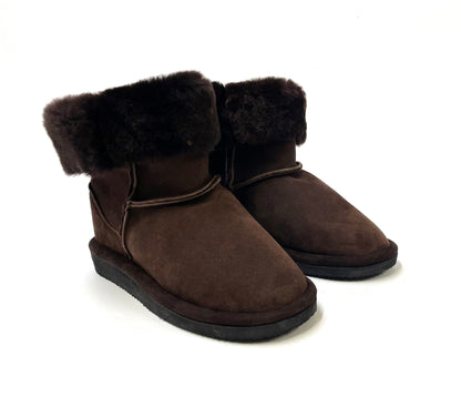 100% Genuine Sheepskin Boots Outside/Inside Shoes