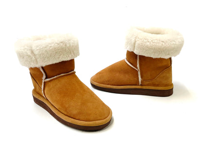 100% Genuine Sheepskin Boots Outside/Inside Shoes
