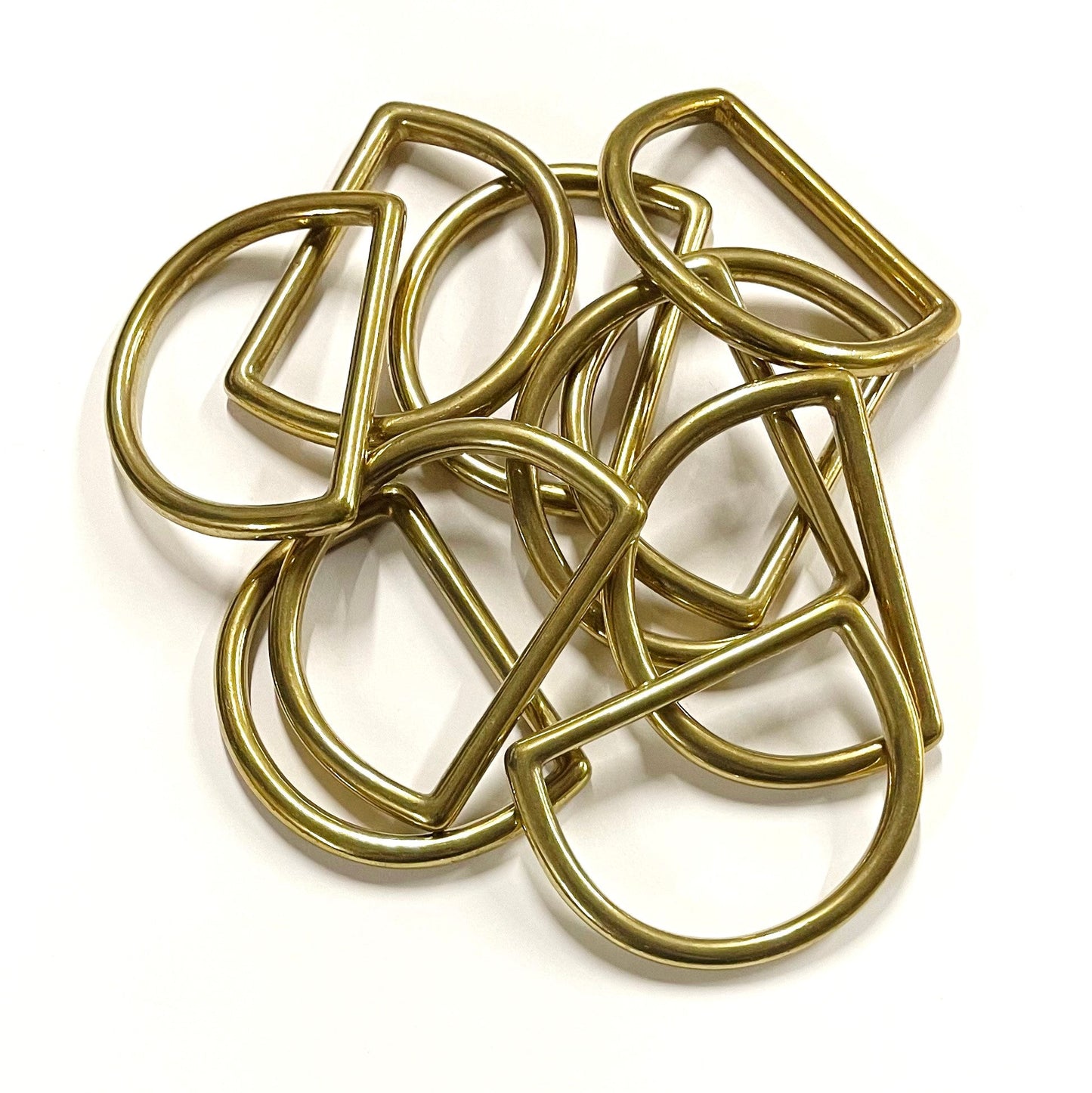 Solid Brass D-Rings 50mm Dog Leads Collars Horse Leather Crafts