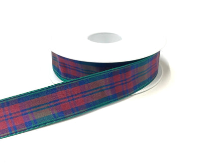 Tartan Ribbon 25mm Berisfords Scottish Ribbon Sewing Crafts Gift Wrapping In Various Lengths