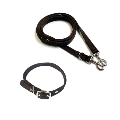 Dog Collar And Police Style Dog Lead Set 25mm Air Webbing Small Collar In Various Lengths And Matching Colours