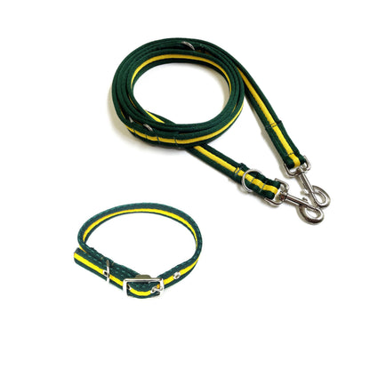 Dog Collar And Police Style Dog Lead Set 25mm Air Webbing Small Collar In Various Lengths And Matching Colours