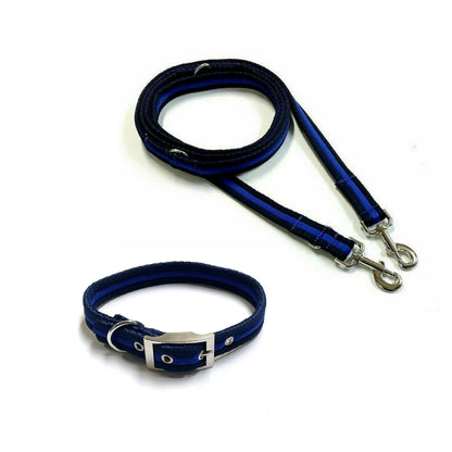 Dog Collar And Police Style Dog Lead Set 20mm Air Webbing Small Collar In Various Lengths And Matching Colours
