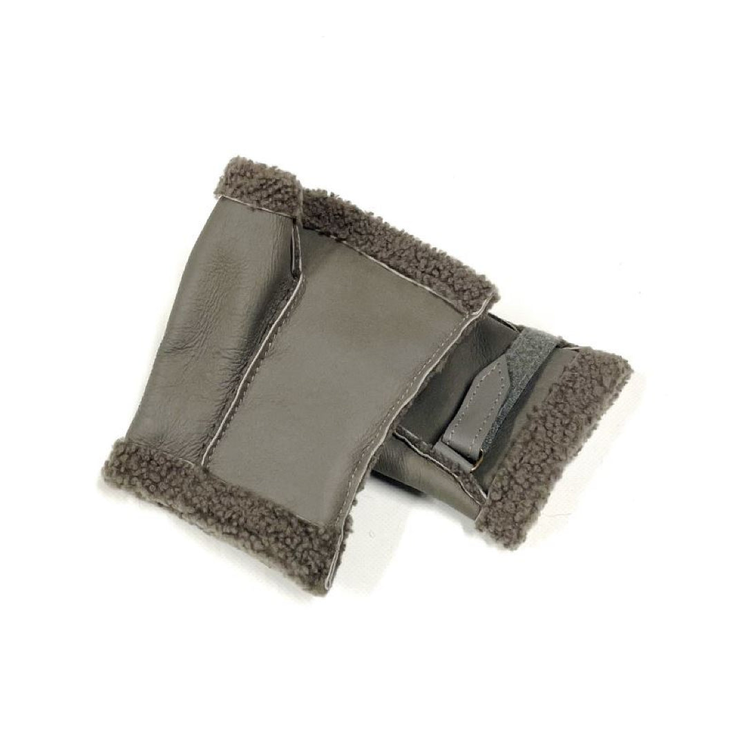 100% Genuine Sheepskin Fingerless Gloves Mittens In Various Sizes And Colours Made In The UK