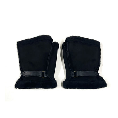 100% Genuine Sheepskin Fingerless Gloves Mittens In Various Sizes And Colours Made In The UK