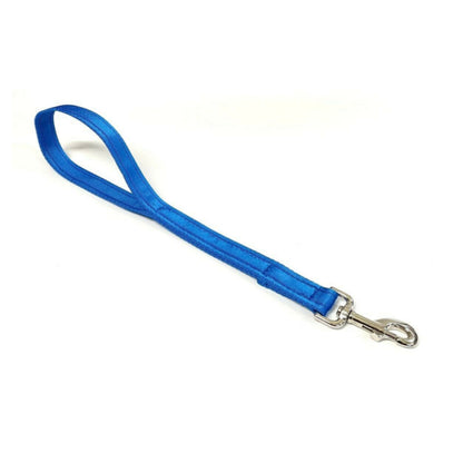 20" Short Close Control Dog Training Lead Leash 25mm Cushion Webbing In 19 Colours