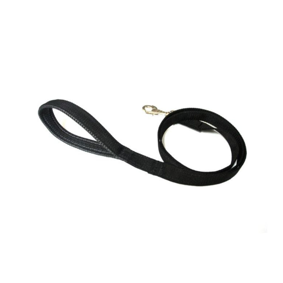 45" Short Close Control Dog Leads With Padded Handle In Various Colours 25mm Webbing