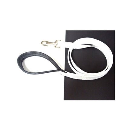 45" Short Close Control Dog Leads With Padded Handle In Various Colours 25mm Webbing