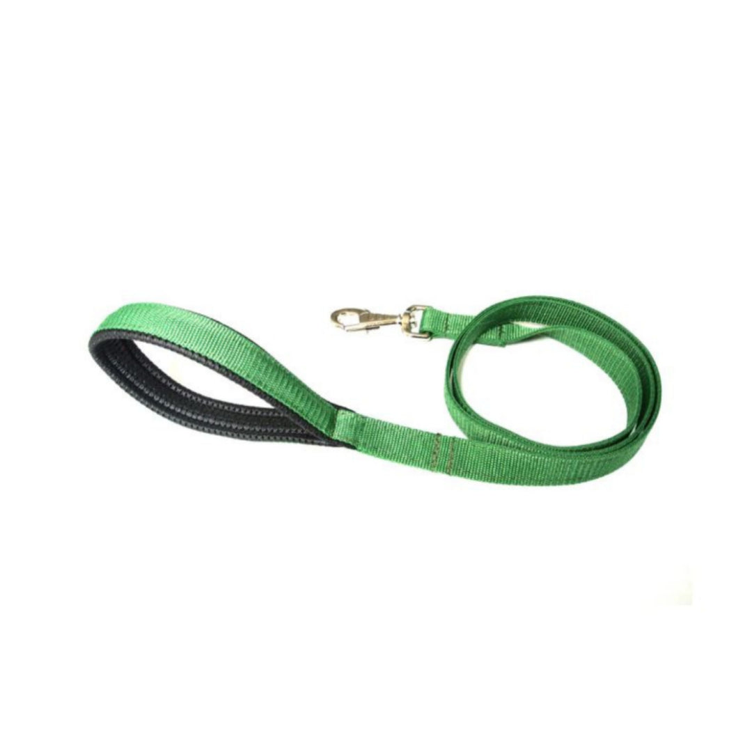 45" Short Close Control Dog Leads With Padded Handle In Various Colours 25mm Webbing