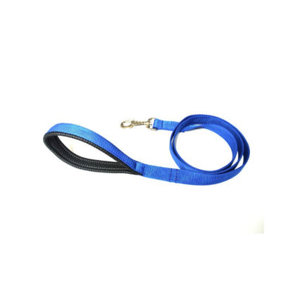 45" Short Close Control Dog Leads With Padded Handle In Various Colours 25mm Webbing