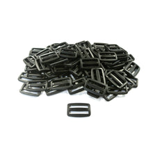 Load image into Gallery viewer, 38/40mm Black Plastic 3 Bar Slides Triglides For Handles Straps Webbing Bags Crafts