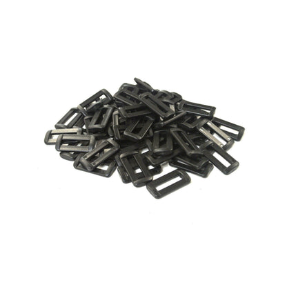 25mm Plastic 2 Bar Loop Buckles For Webbing Straps Handles Bags Crafts