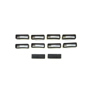 25mm Nylon Strap Keepers Loops For Dog Collars Leads Straps Bags Webbing x10 - x100