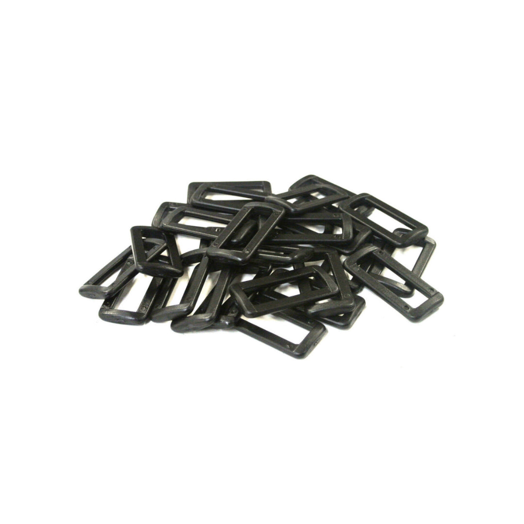 38/40mm Plastic 2 Bar Loop Buckles For Webbing Straps Handles Bags Crafts