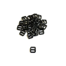 Load image into Gallery viewer, 13mm Black Nylon 3 Bar Slides Triglides For Handles Straps Webbing Bags Crafts