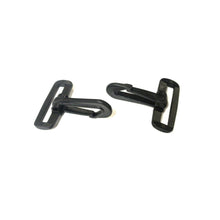 Load image into Gallery viewer, 40mm Black Plastic Dog Clips Snap Clips For 40mm Webbing Straps Leads Bags x10 x25 x50 x100