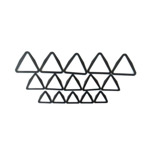 25mm 40mm 50mm Black Plastic Triangles For Webbing's Straps x5 x10 x25 x50 x100