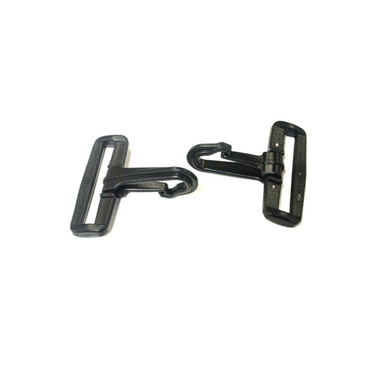 50mm Black Plastic Dog Clips Snap Clips For 50mm Webbing Straps Leads Bags x10 x25 x50 x100