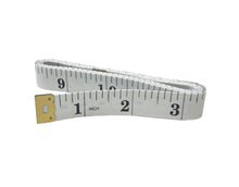 Load image into Gallery viewer, Tape Measure White 150cm For Sewing Fabric Tailor Cloth Seamstress Dressmaking Measuring Tape Brass Ends